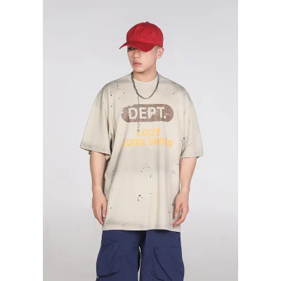 Футболка Gallery Dept Lost Code "Beige" фото № 7