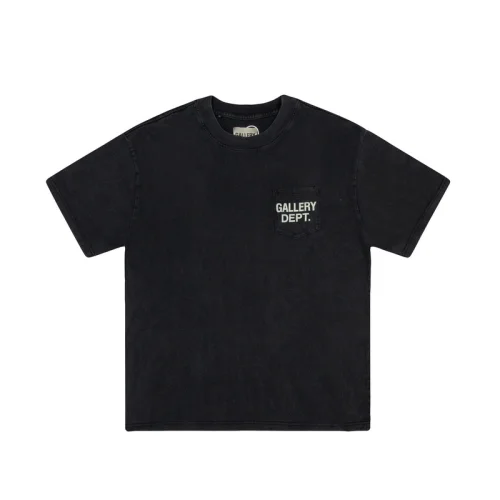 Футболка Gallery Dept With A Pocket "Black"