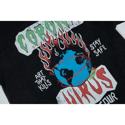 Футболка Gallery Dept Corona Virus "Black" фото № 3