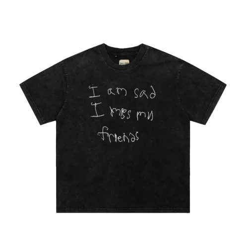 Футболка Gallery Dept With Inscription I Am Sad "Black"