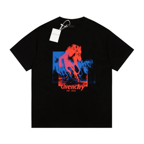 Футболка Givenchy Abstraction - Horses "Black"
