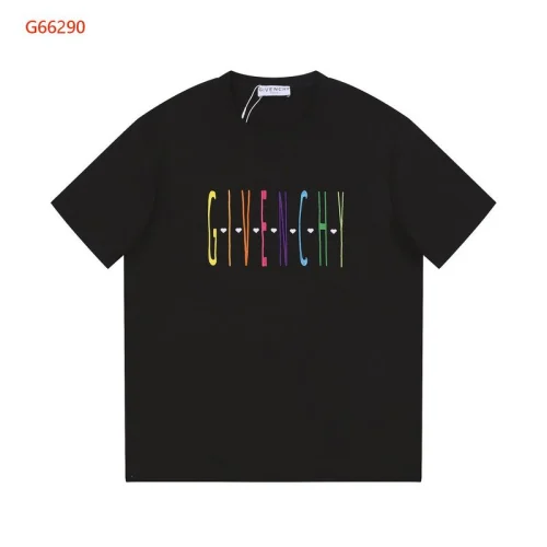 Футболка Givenchy Logo Divided By Hearts "Black"