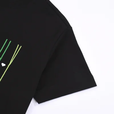 Футболка Givenchy Logo Divided By Hearts "Black" фото № 6