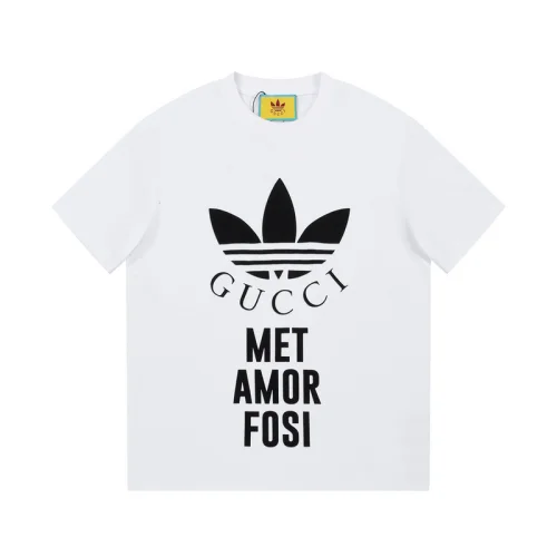 Футболка Gucci X Adidas Met Amor Fosi "White"
