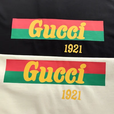 Футболка Gucci Two Stripes Of Color And Logo "Black" фото № 3