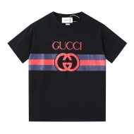 Футболка Gucci With Ribbon Print And Letters G "Black"