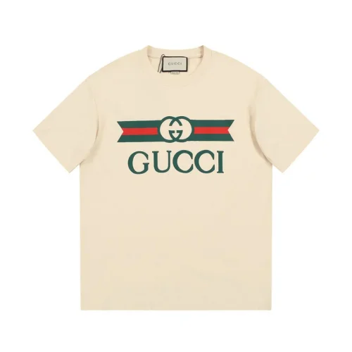 Футболка Gucci With An Abstract Logo "Cream"