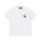 Футболка Gucci Cherry Print And Text Logo "White"