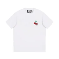 Футболка Gucci Cherry Print And Text Logo "White"