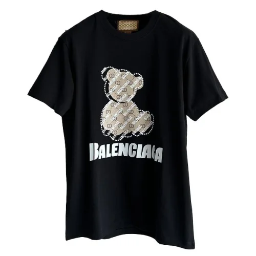 Футболка Gucci X Balenciaga Bear Print GG "Black"