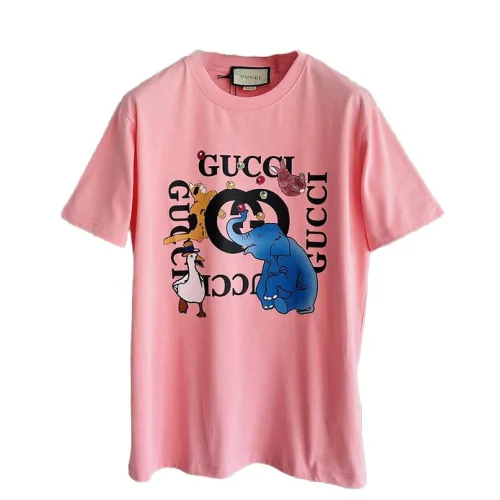 Футболка Gucci Blue Elephant And Others "Pink"