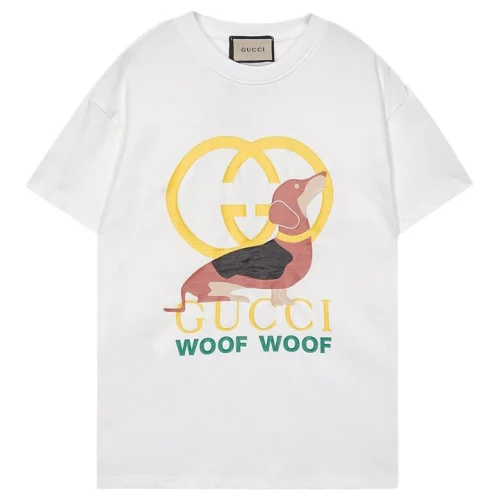 Футболка Gucci Dachshund Print "White"