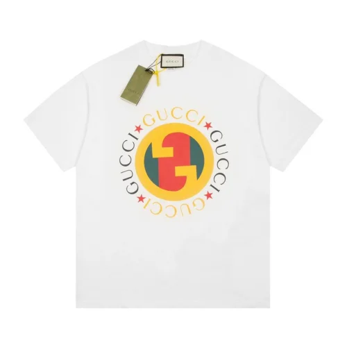 Футболка Gucci With Bright Emblem "White"
