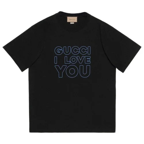 Футболка Gucci With The Text Declaration Of Love "Black"