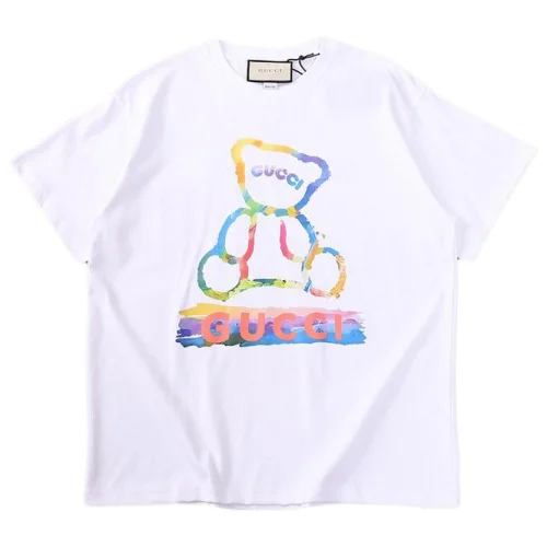 Футболка Gucci Colorful Bear Symbol Front "White"