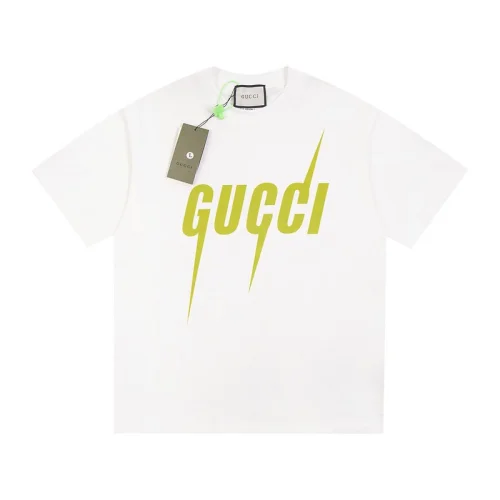 Футболка Gucci Gucci Green Logo "White"