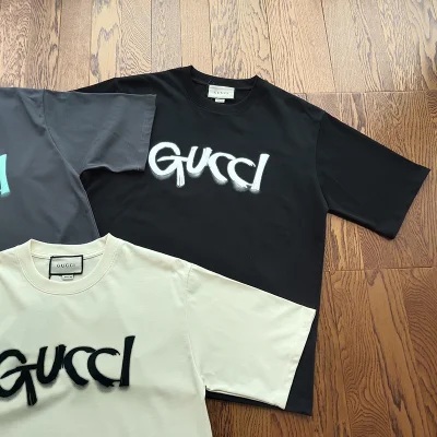 Футболка Gucci With Logo Print "Black" фото № 3