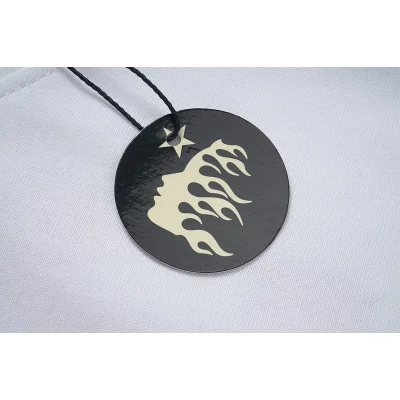 Футболка Hellstar Inscription Path To Paradise And Pink Sun "White" фото № 4