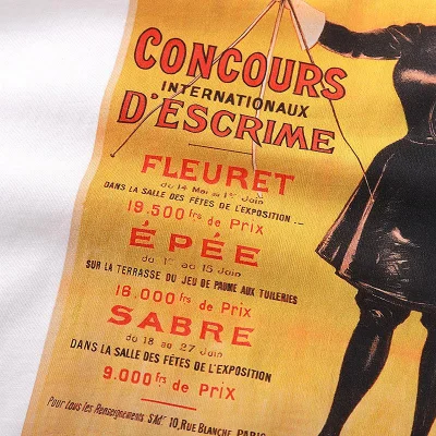 Футболка Kith International Fencing "White" фото № 6