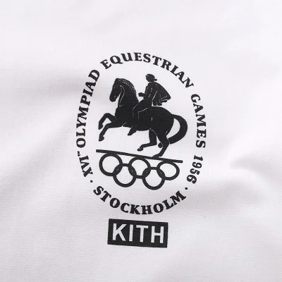 Футболка Kith Winter Olympics 1956 Equestrian Games "White" фото № 3
