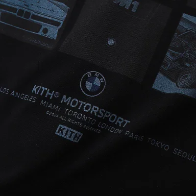 Футболка Kith Motorsport BMW Pics "Black" фото № 4