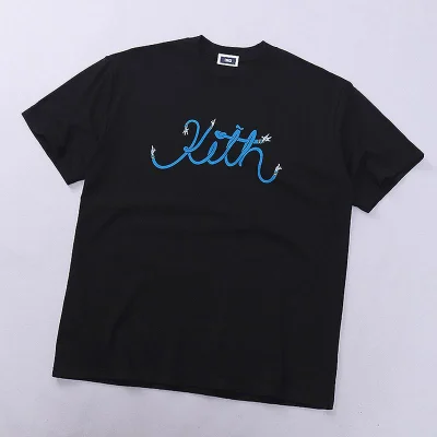 Футболка Kith Stripe Logo "Black" фото № 2