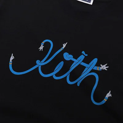 Футболка Kith Stripe Logo "Black" фото № 4