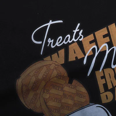 Футболка Kith Waffle Treats "Black" фото № 4