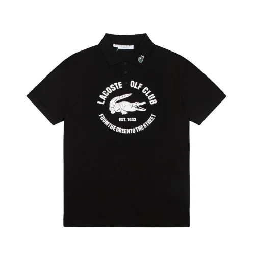 Футболка Lacoste Crocodile In A Circle "Black"