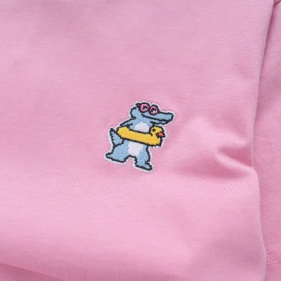Футболка Lacoste With Cute Crocodile Logo "Pink" фото № 6