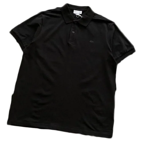 Поло Lacoste Plain With Embroidered Small Logo "Black"