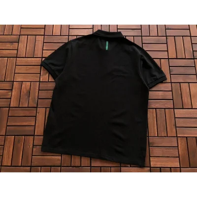 Поло Lacoste Plain With Embroidered Small Logo "Black" фото № 2