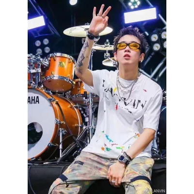 Футболка Lanvin Impression Abstraite "White" фото № 7