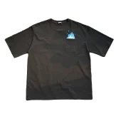 Футболка Loewe With Logo On The Pocket And Fire Pattern "Black"