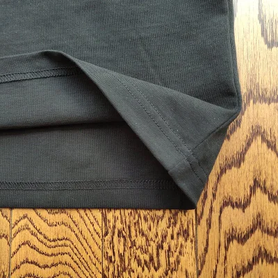 Футболка Loewe With Logo On The Pocket And Fire Pattern "Black" фото № 4