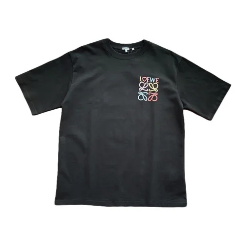 Футболка Loewe Cotton With Color Logo "Black"