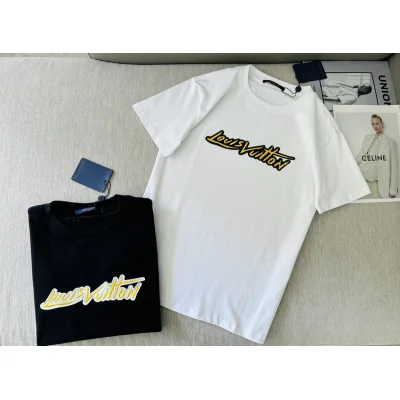 Футболка Louis Vuitton Yellow Corporate Logo "White" фото № 3