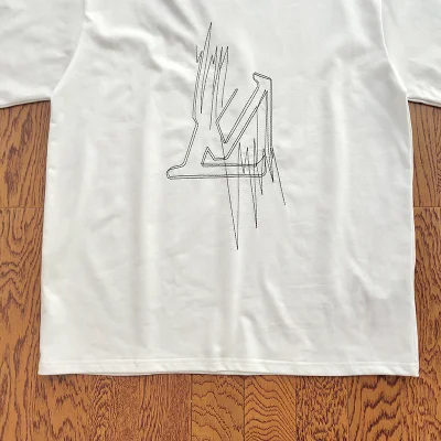 Футболка Louis Vuitton Embroidery "White" фото № 7