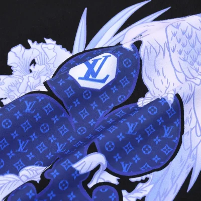 Футболка Louis Vuitton Logo And Eagle "Black" фото № 2