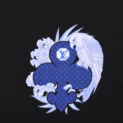 Футболка Louis Vuitton Logo And Eagle "Black" фото № 4