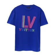 Футболка Louis Vuitton Logo Made Of Stripes "Blue"