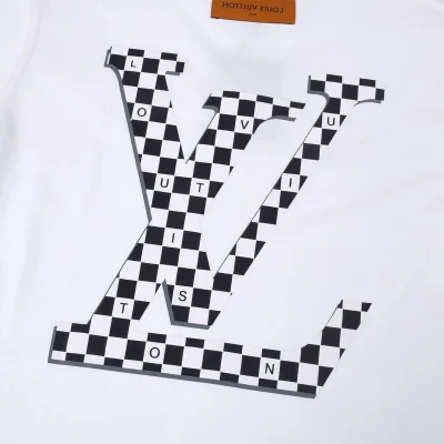 Футболка Louis Vuitton Logo With Cipher "White" фото № 3