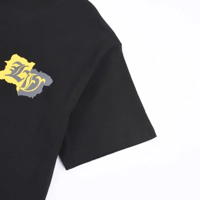 Футболка Louis Vuitton With Yellow And Black Logo "Black" фото № 2