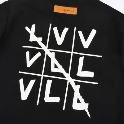 Футболка Louis Vuitton Tic Tac Toe "Black" фото № 6