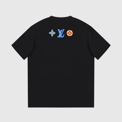 Футболка Louis Vuitton Text Logo With Heart "Black" фото № 7