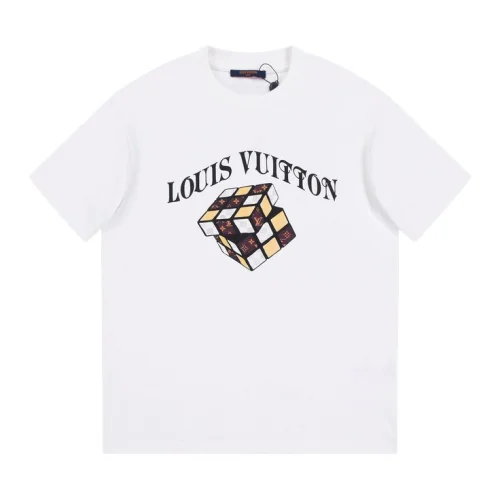 Футболка Louis Vuitton Picture Rubik Cube "White"