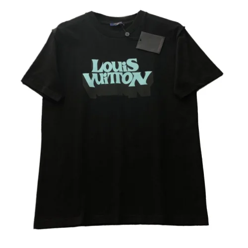 Футболка Louis Vuitton Icons With Flowers "Black"