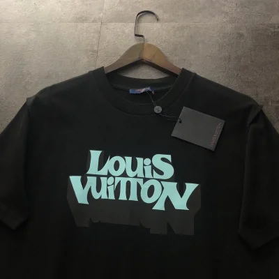 Футболка Louis Vuitton Icons With Flowers "Black" фото № 6