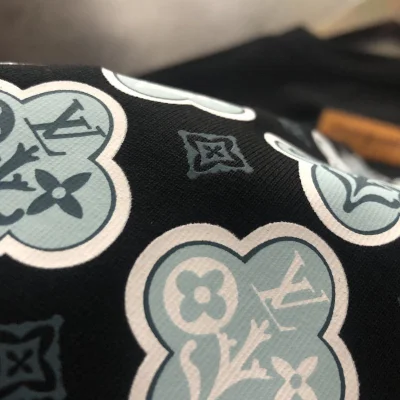 Футболка Louis Vuitton Icons With Flowers "Black" фото № 7