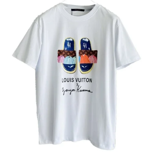 Футболка Louis Vuitton With Print Of Slippers "White"